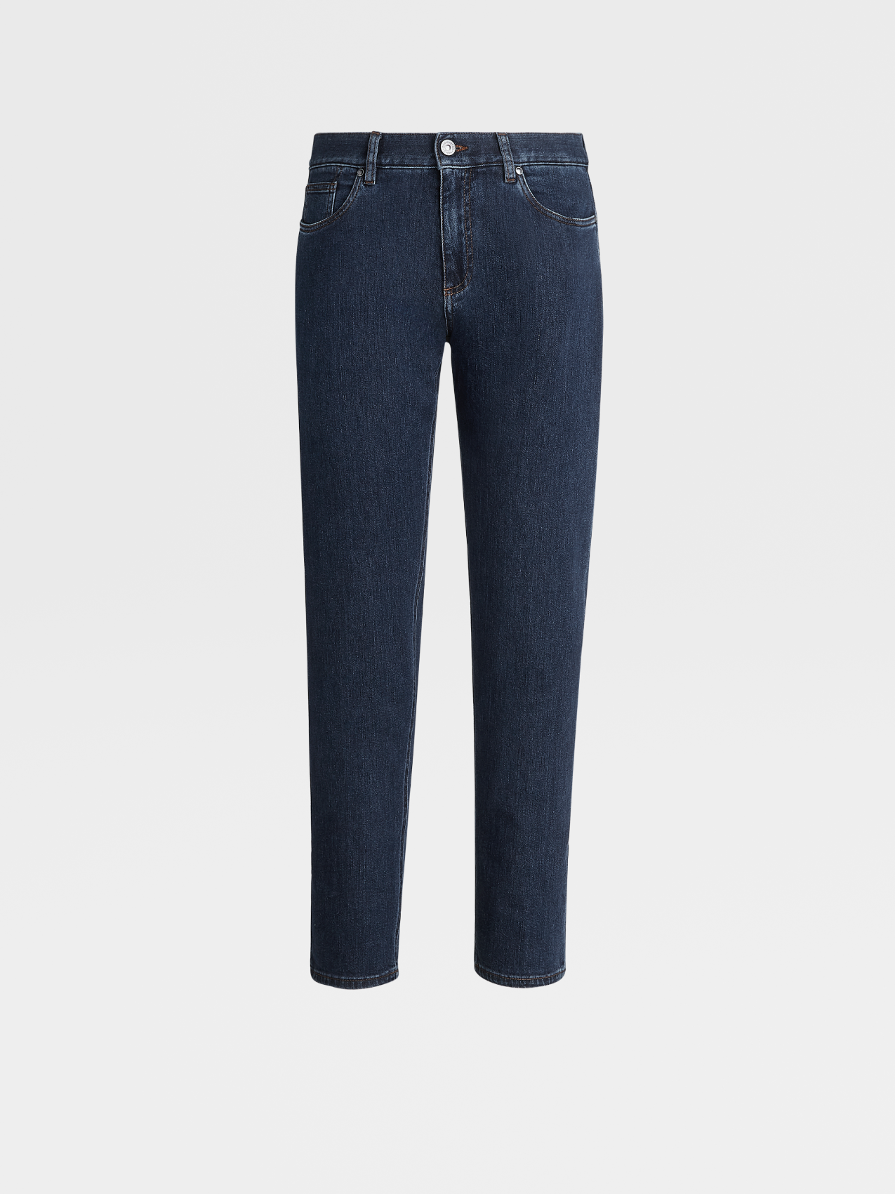 Stretch Cotton 5-Pocket Jeans